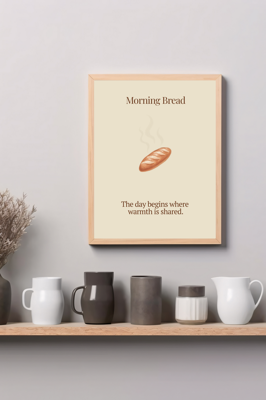 Morning Bread | Kitchen Wall Art Digital Art Edition